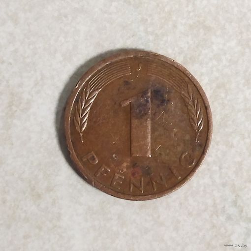 1 пфенниг 1988 J Германия ФРГ