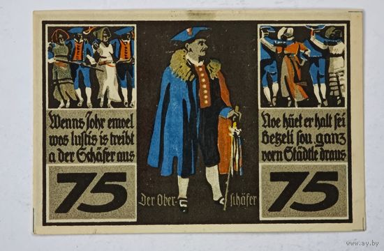 75  пфеннигов  Германия нотгельд