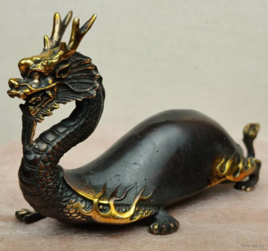 Статуэтка Дракон Фен-Шуй Бронза
