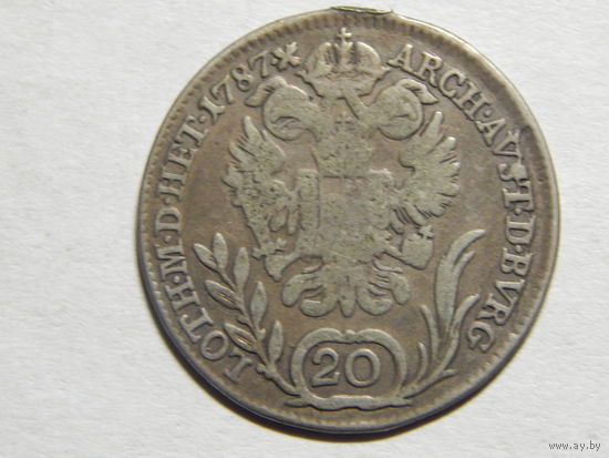 Австро-Венгрия 20 крейцеров 1787г
