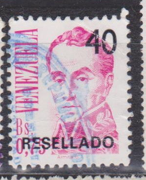 Известные люди личности Симон Боливар Венесуэла 1991 год  лот 16 С НАДПЕЧАТКОЙ менее 20 % от каталога по курсу 2,8 р