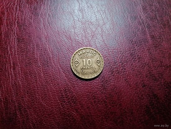 Марокко 10 франков 1952