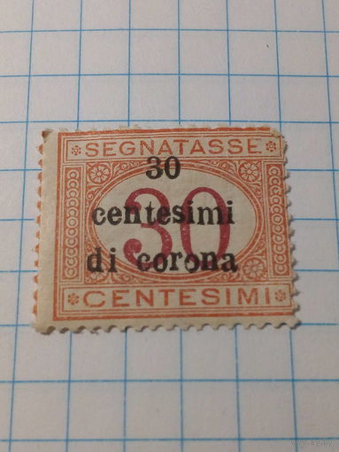 Марка  Италия 1919