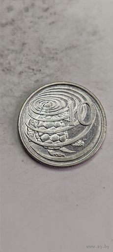 Каймановы острова 10 цент 2002