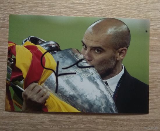 Фото с автографом Пеп Гвардиола,(Josep Guardiola).