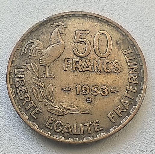 Франция 50 Франков, 1953.  "В". 5-4-9