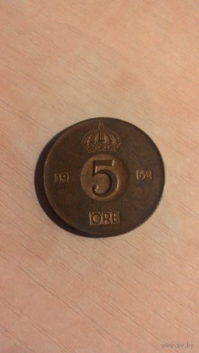 Швеция, 5 эре 1962.