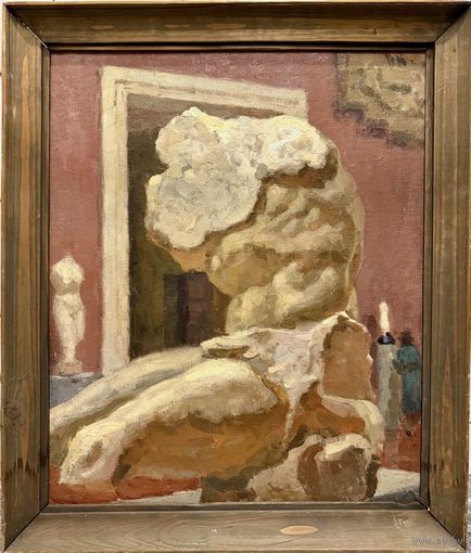 Кубарев В.Г "Торс", 1958г;67,5/79,5см;Холст, масло на картоне. Размер 67,5х79,5 см.