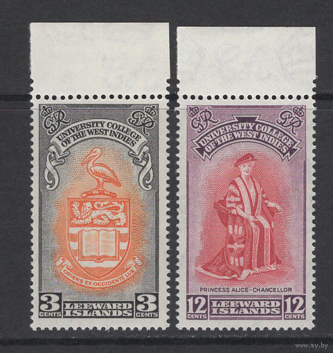 1951 Подветренные острова, Южно-Антильские острова** Университет, Герб, Принцесса Алиса, пара