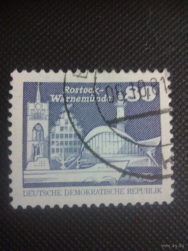 ГДР. Стандарт. 1981г. гашеная
