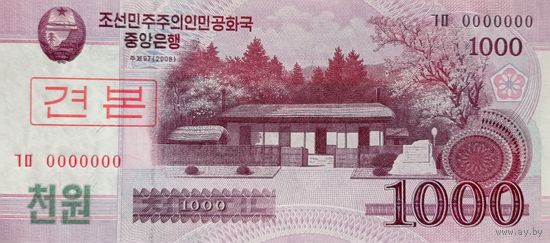 Werty71 КНДР Северная Корея 1000 вон 2008 UNC банкнота