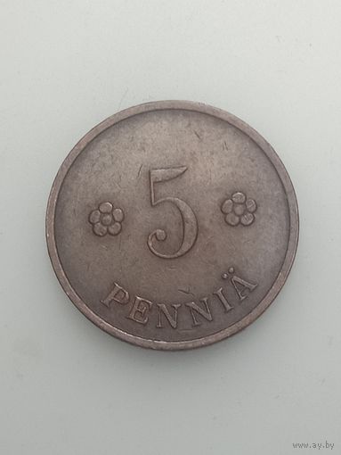 Финляндия 5 пенни 1934 года .