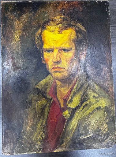 Цудик Н.М.  60*45 автопортрет оргалит  масло