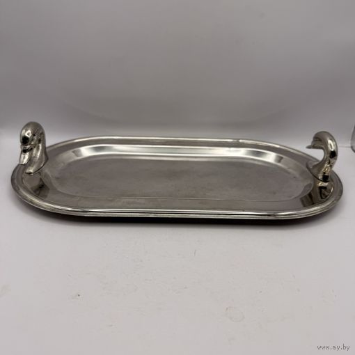 Поднос посеребренный. Франция. 3872
