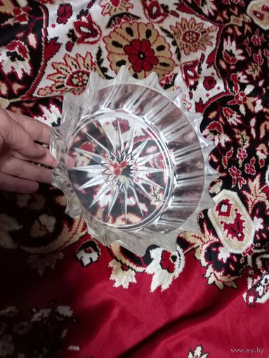 Салатница Снежная корона СССР тяжелая (2)