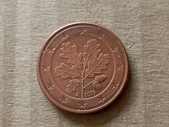 Германия 5 евроцентов, 2009"A". (Н.Я)