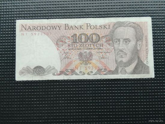 Польша 100 злотых 1986 NT
