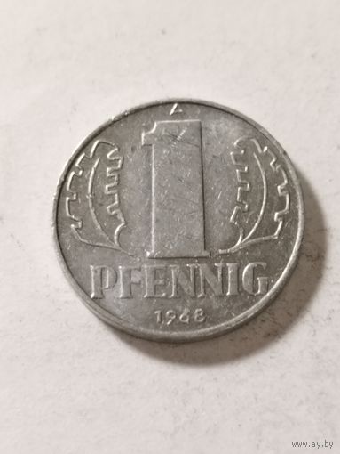 ГДР 1 пфенинг 1968