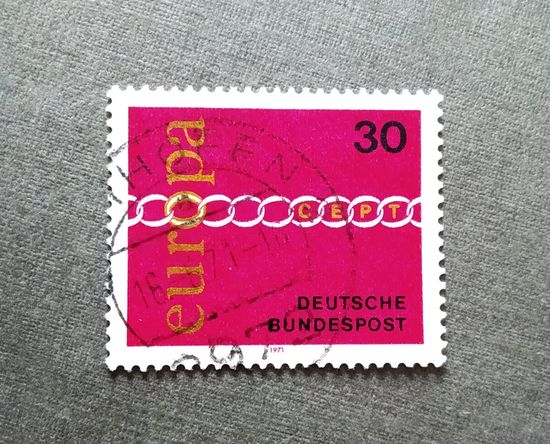 Марка Германия 1971 год Европа СЕРТ