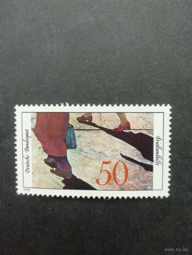 ФРГ 1978 Марка "20 лет Обществу помощи беженцам" (чистая**) Mi.957 каталог 0.80 евро