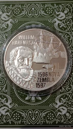 Нидерланды 50 евро 1996 Виллем Баренц парусник
