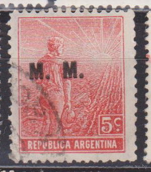 Аргентина надпечатка на марке 1912 года  лот 9 С НАДПЕЧАТКОЙ