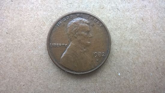 США 1 цент, 1982"D" (К-)