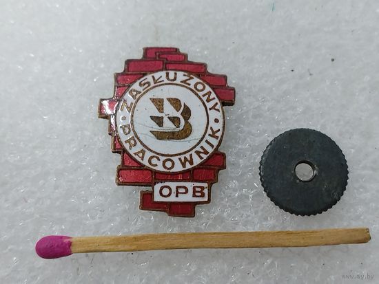 Знак-фрачник ПНР. Заслуженный строитель