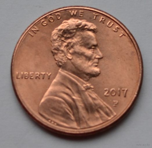 США, 1 цент  2017 г. Р