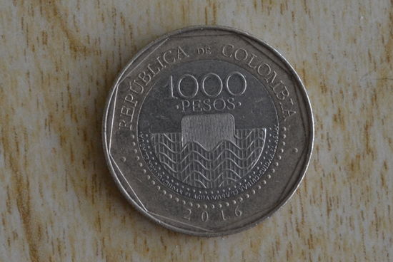 Колумбия 1000 песо 2016