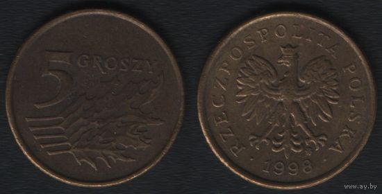 Польша y278 5 грош 1998 год (mw) (_5