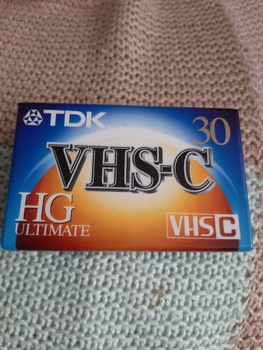 Кассета TDK VHS-C HG ULTIMATE 30. Japan.