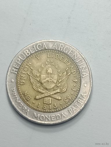 Аргентина 1 песо 1995 года .