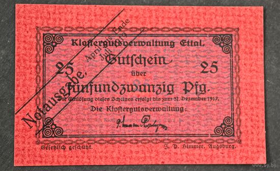 1919 год Германия 25 пфеннигов