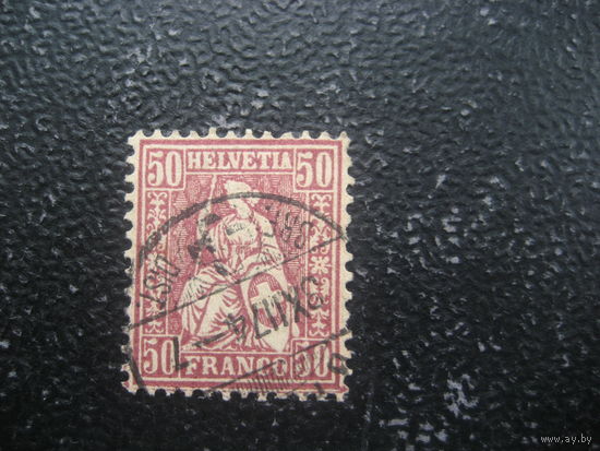 Швейцария михель 35 белая бумага