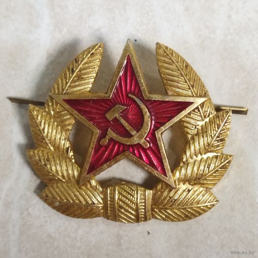 Кокарда на солдатскую фуражку, матросскую бескозырку образца 1969 г. (Новодел, реплика)