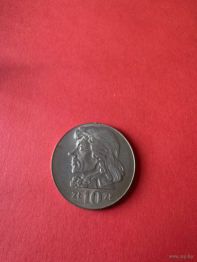 Польша 10 злотых 1972 года Тадеуш Костюшко