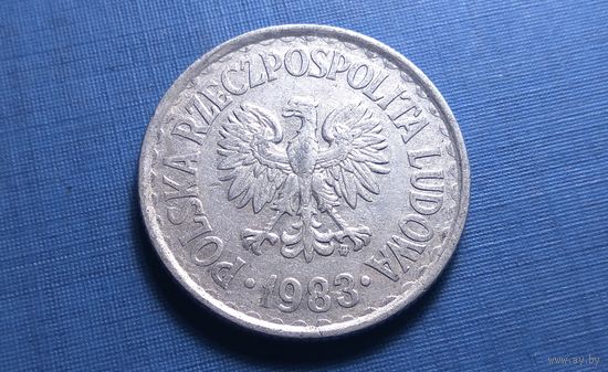 1 злотый 1983. Польша.