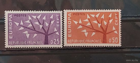 ФРАНЦИЯ 1962г. Полная серия. Чист*