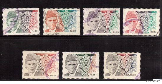 Пакистан-1994 (Мих.909-914) , гаш., Личности, Стандарт(7 марок)
