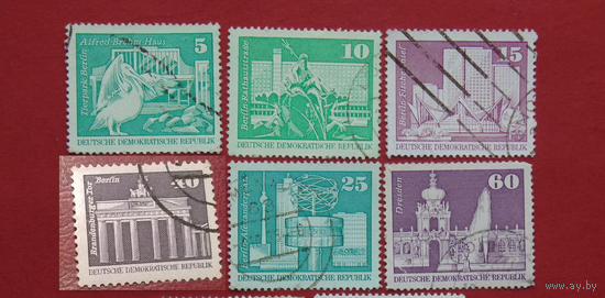 Берлин. Бранденбургские ворота 1973 год ГДР 1980 Архитектура стандарт