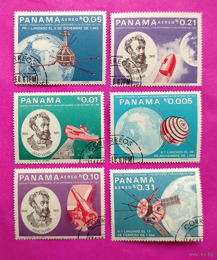 Панама. Космос. ( 6 марок ) 1966 года. 7-9.