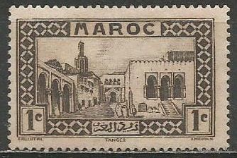 Французское Марокко. Дворец султана в Танжере. 1933г. Mi#93.