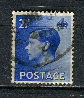 Великобритания - 1936 - Король Эдуард VIII 2 1/2P - [Mi.196X] - 1 марка. Гашеная.  (Лот 50Fd)-T25P12