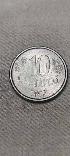 Бразилия 10 сентавос 1997