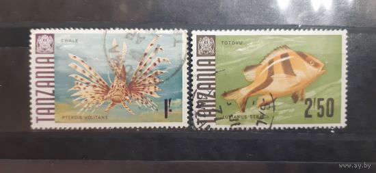 Танзания. 1967 год. Фауна. Рыбы (48)