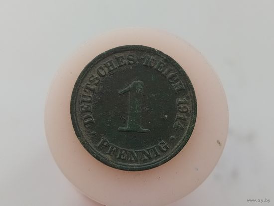 1 пфенинг 1914 год Германия Буква АA лот 44