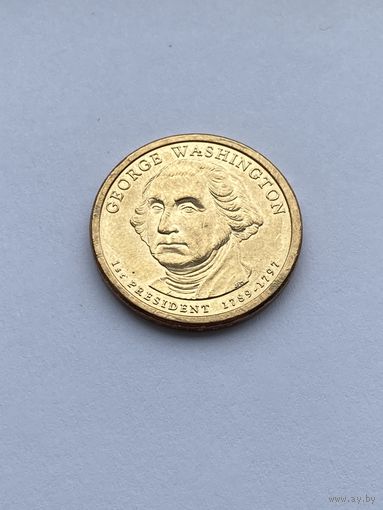 1 доллар, 1-й президент США Джордж Вашингтон