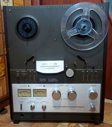 СОЮЗ-111. Бобинный магнитофон приставка. Hi-Fi. Катушечный. Обслужен