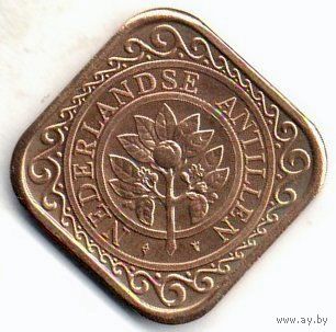 САМОУПРАВЛЯЕМАЯ ТЕРРИТОРИЯ НИДЕРЛАНДСКИЕ АНТИЛЫ. 50 ЦЕНТОВ 1990. ИЗ СЕТА.